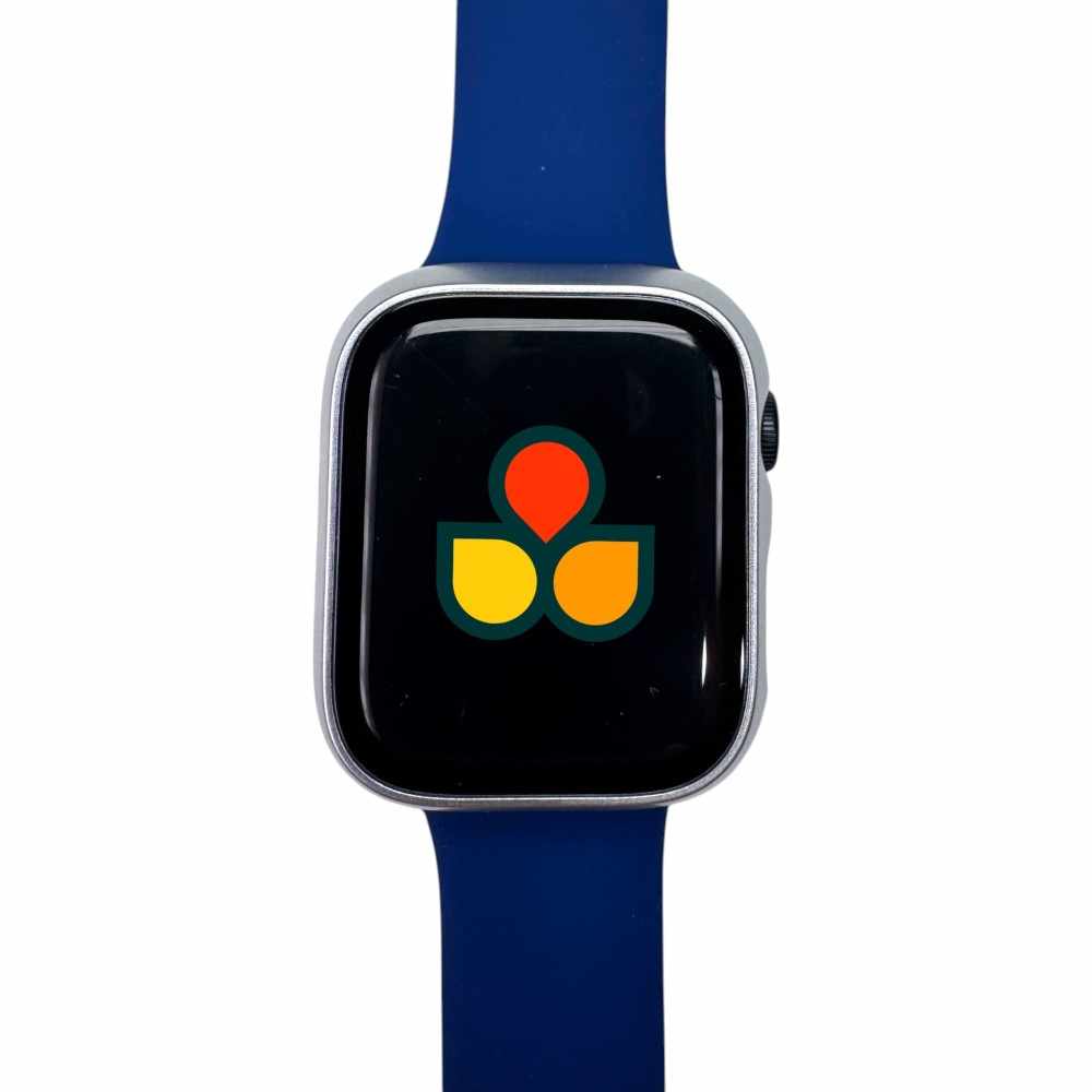 Anhem silver Matte Protective Screen Case Cover for Apple Watch, showcasing a sleek look with a durable cover and colorful display design, perfect for Apple Watch Cases.