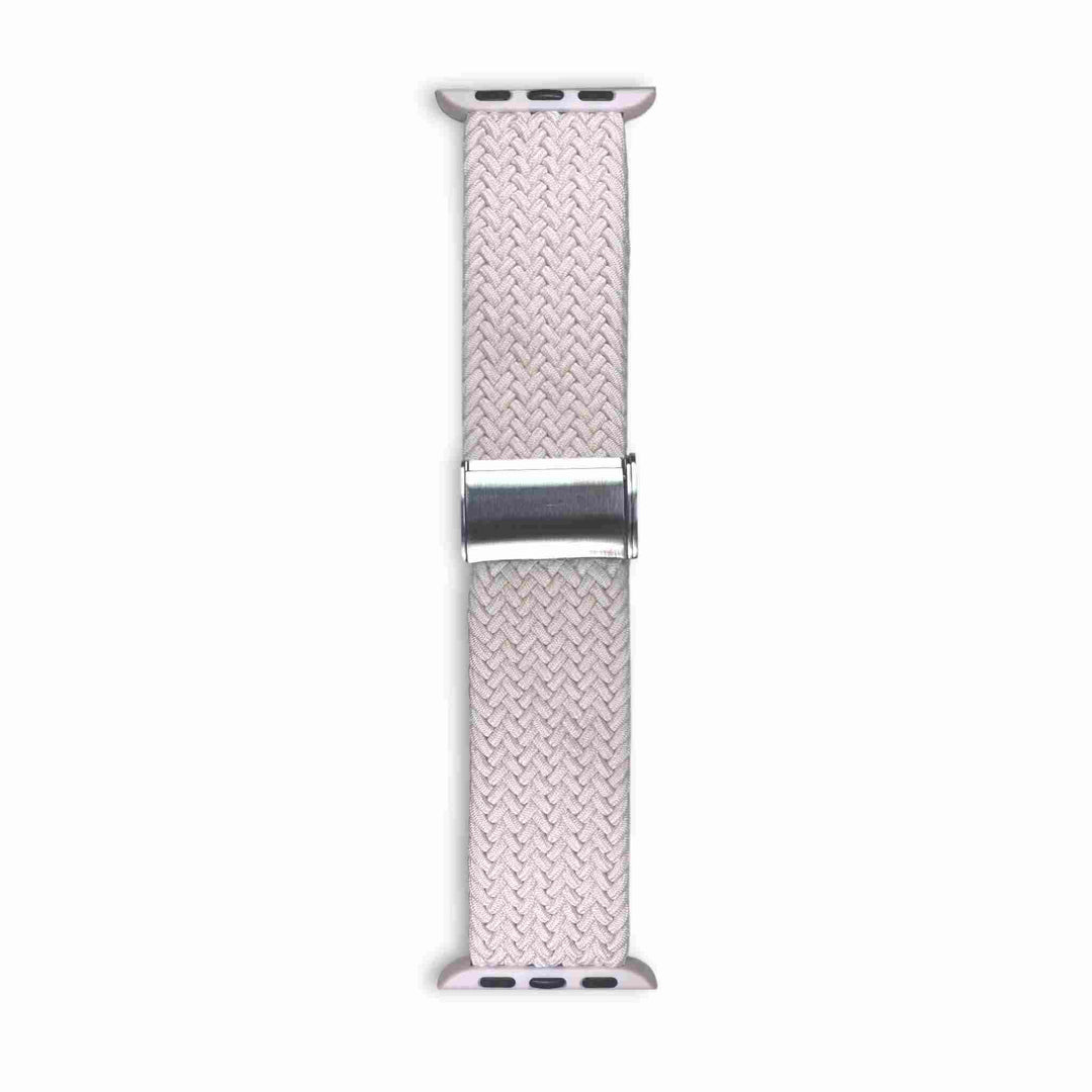 Anhem Braided Nylon Band for Apple Watch in starlight, designed for those with sensitive skin and looking for comfort. Great for casual activities. Braided Apple Watch Band.