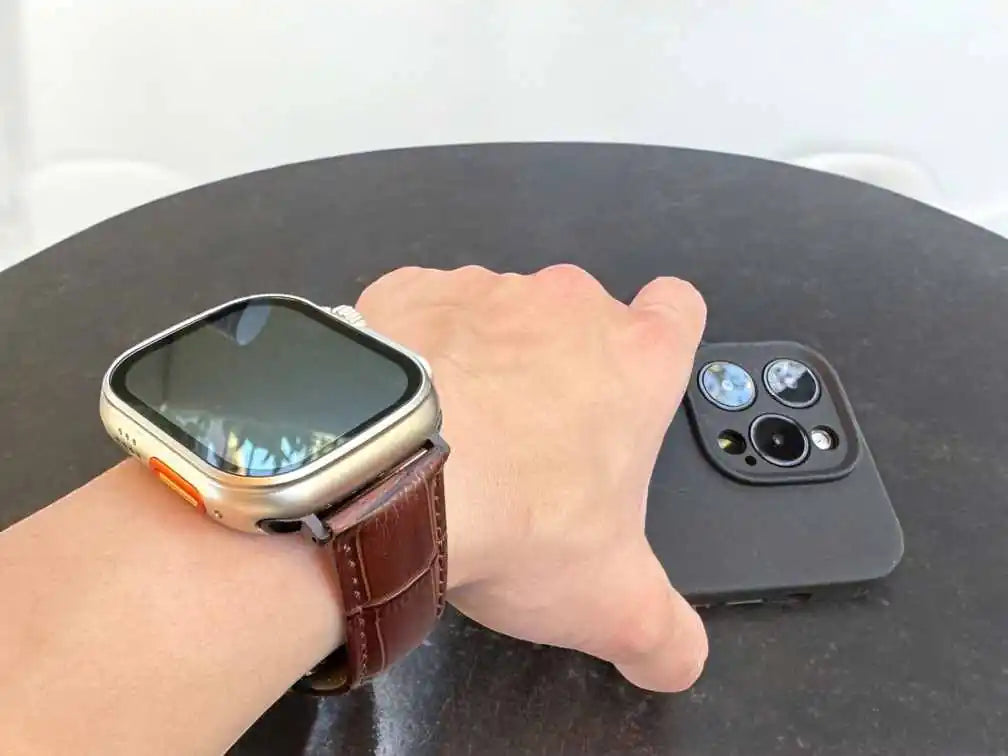 anhem leather apple watch band alligator brown  Leather Apple Watch Straps anhem.myshopify.com  Leather Apple Watch Straps anhem.myshopify.com