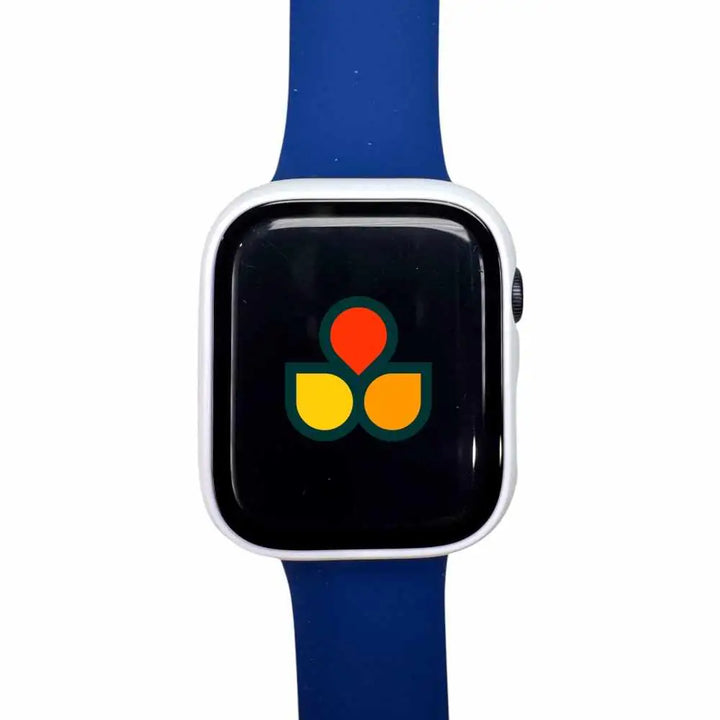 Anhem white Matte Protective Screen Case Cover for Apple Watch, featuring a hard polycarbonate build and a vibrant design on the Apple Watch display, ideal for protecting the device.  Satin Guard Case Cover  anhem.myshopify.com  White / 49mm (Ultra / Ultra2)