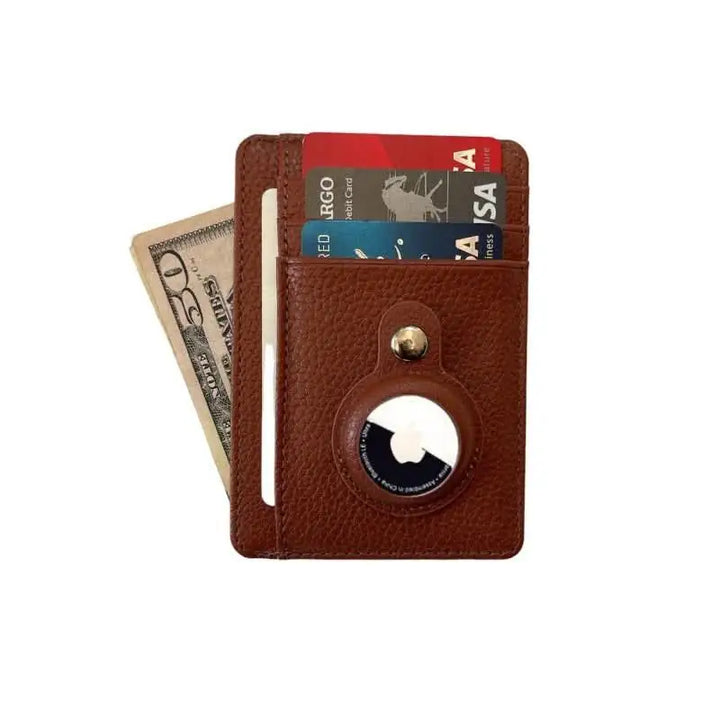 Slim Leather Wallet for Tracker - Anhem  Slim Leather Wallet for Tracker  anhem.myshopify.com  Brown