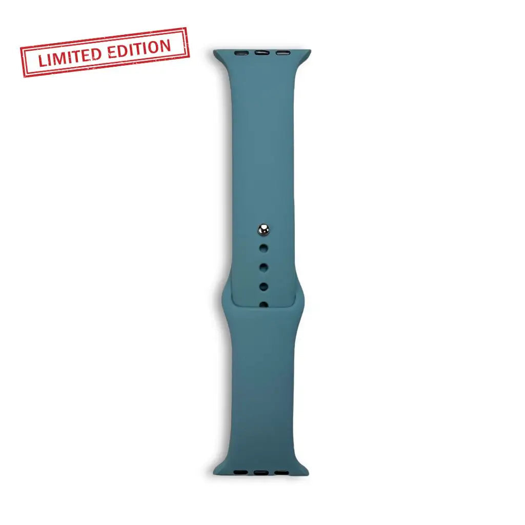 Anhem Endura silicone sport watch band in matte blue for Apple Watch with limited edition stamp