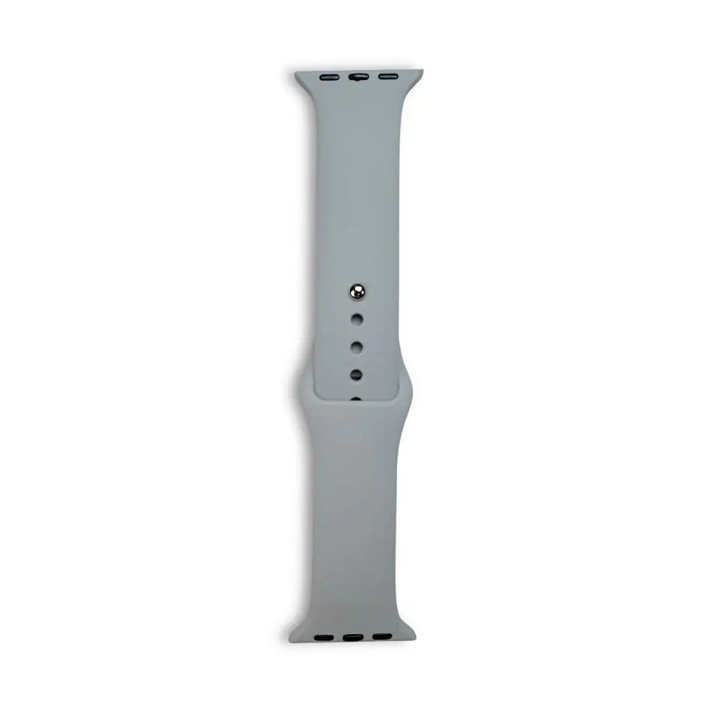 Anhem Endura silicone sport watch band in light grey, featuring a flexible, sweat-resistant design for Apple Watch.