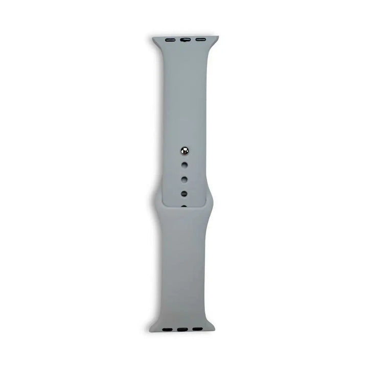 Anhem Endura silicone sport watch band in light grey, featuring a flexible, sweat-resistant design for Apple Watch.