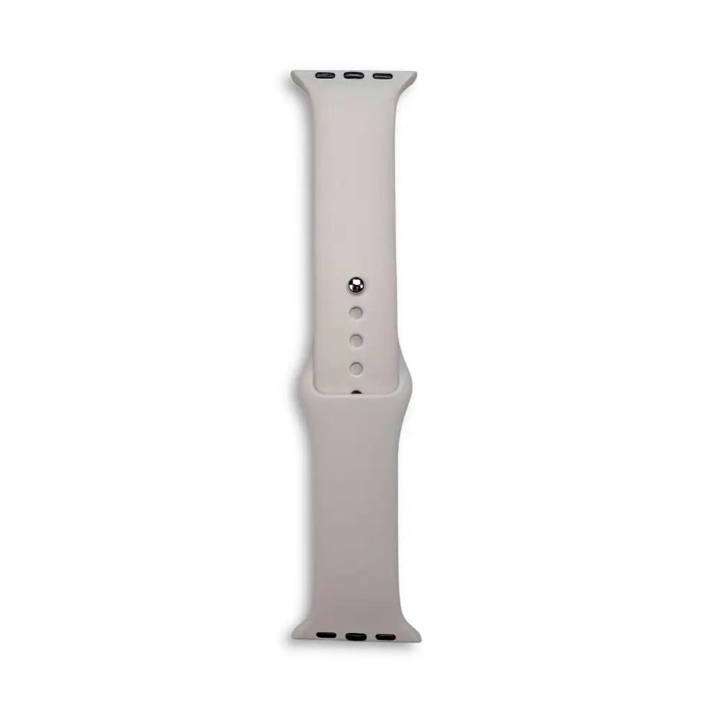 Anhem Endura silicone Apple Watch band in a soft light grey, featuring a durable, sweat-resistant sport design.