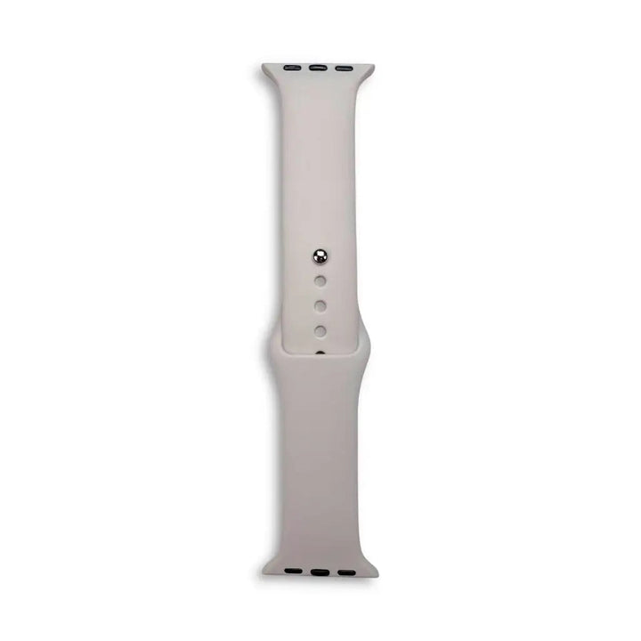 Anhem Endura silicone Apple Watch band in a soft light grey, featuring a durable, sweat-resistant sport design.