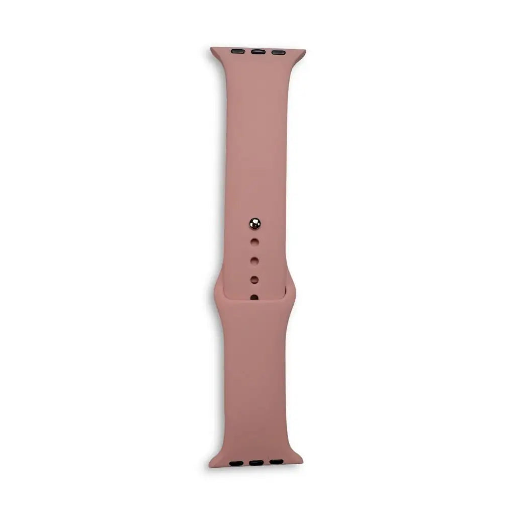Anhem Endura silicone sport watch band in a soft dusty pink matte finish for Apple Watch