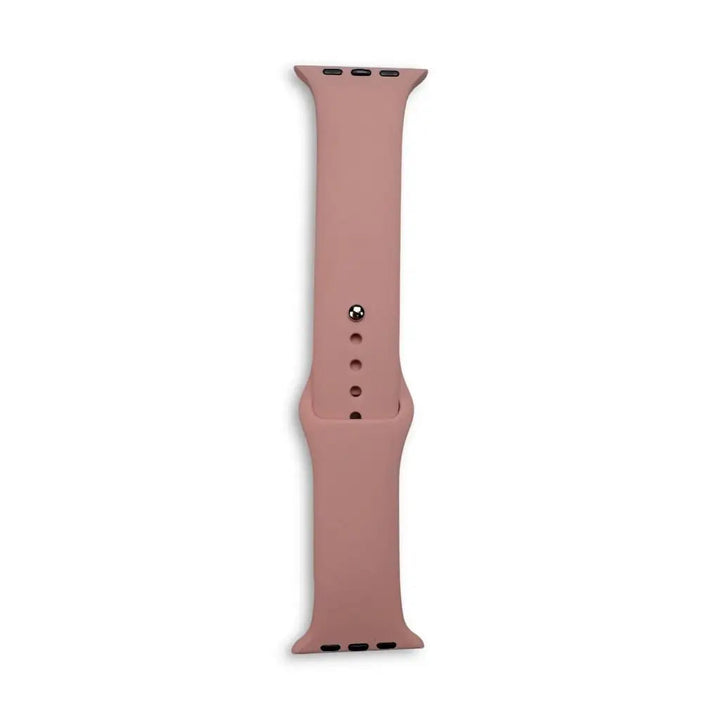 Anhem Endura silicone sport watch band in a soft dusty pink matte finish for Apple Watch