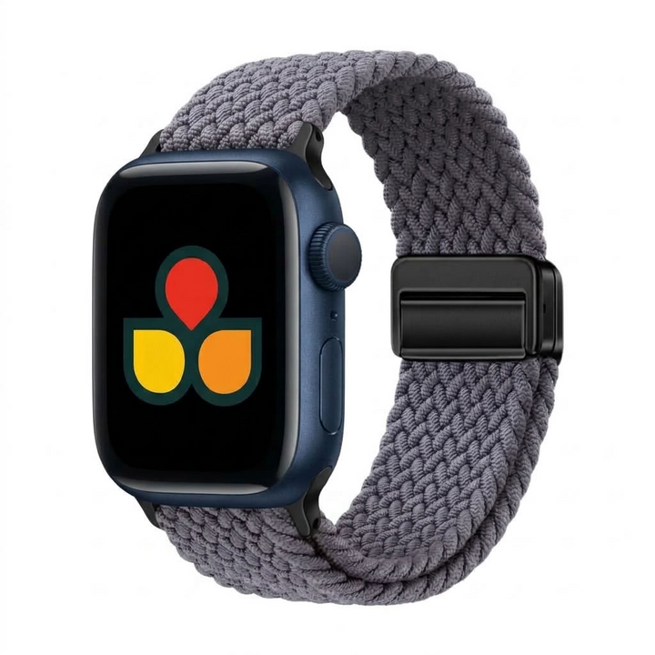 anhem gray braided apple watch nylon band
