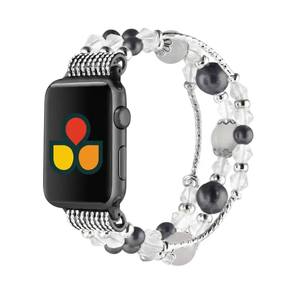 Beaded Bracelet Strap  anhem.myshopify.com  Gray / 44/45/46/49MM