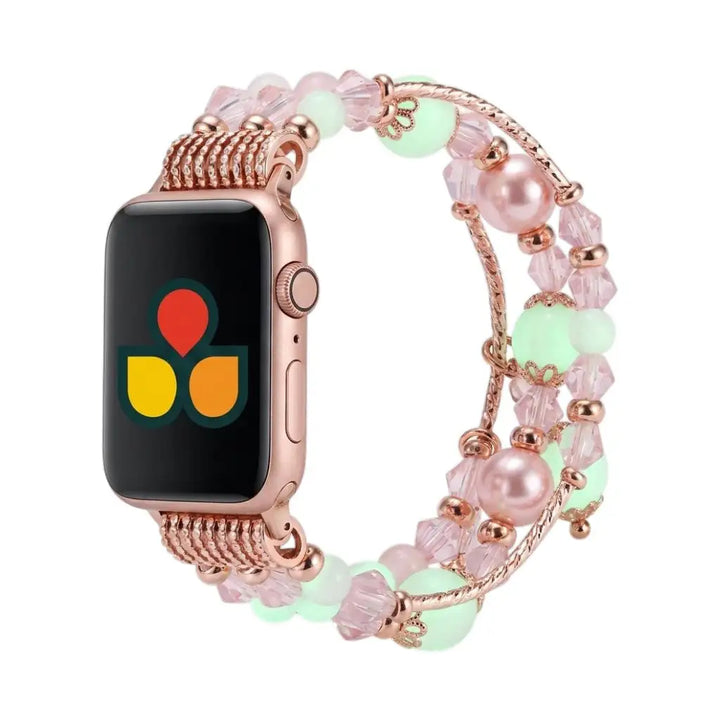 Beaded Bracelet Strap  anhem.myshopify.com  Pink / Glow in the Dark / 44/45/46/49MM