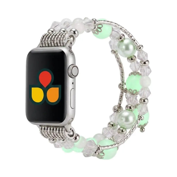 Beaded Bracelet Strap  anhem.myshopify.com  White / Glow in the Dark / 44/45/46/49MM
