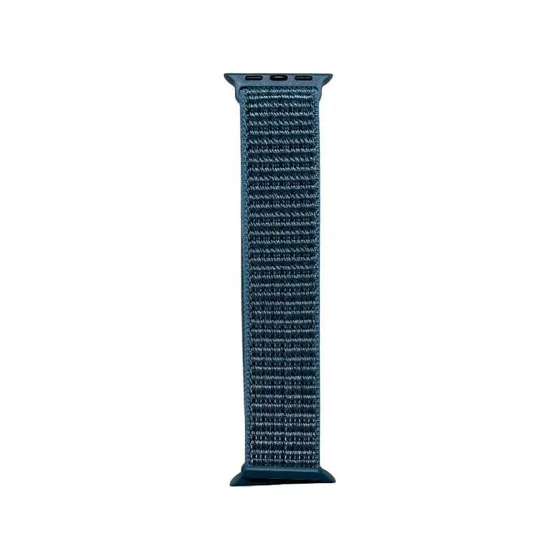 Light blue Velcro Nylon Band designed for Apple Watch by Anhem, combining chic aesthetics with the Velcro Sport Loop functionality.  Velcro Hook Strap  anhem.myshopify.com  Teal / 44/45/46/499MM (Large Watch)