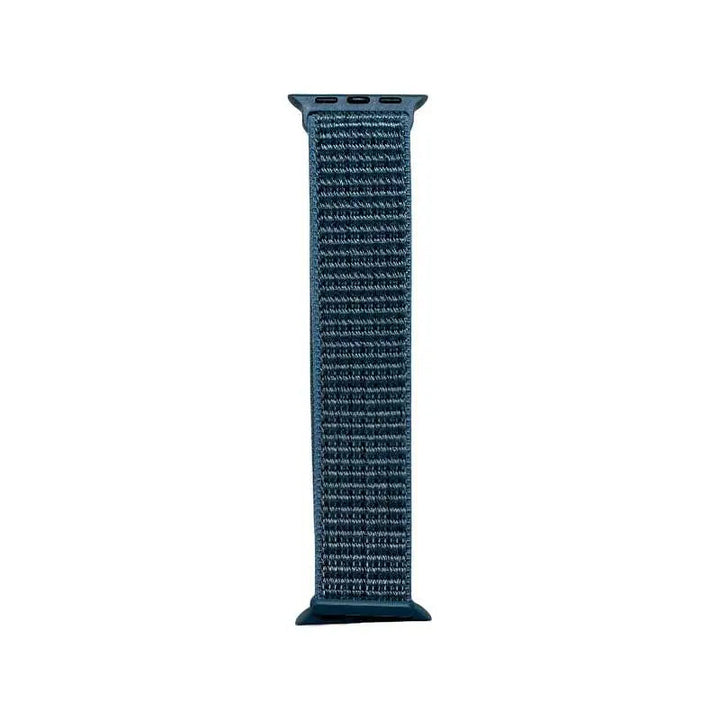 Light blue Velcro Nylon Band designed for Apple Watch by Anhem, combining chic aesthetics with the Velcro Sport Loop functionality.  Velcro Hook Strap  anhem.myshopify.com  Teal / 44/45/46/499MM (Large Watch)