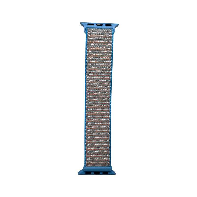 Red Velcro Nylon Band for Apple Watch by Anhem, part of the Velcro Sport Loop collection for a vibrant, sporty look.