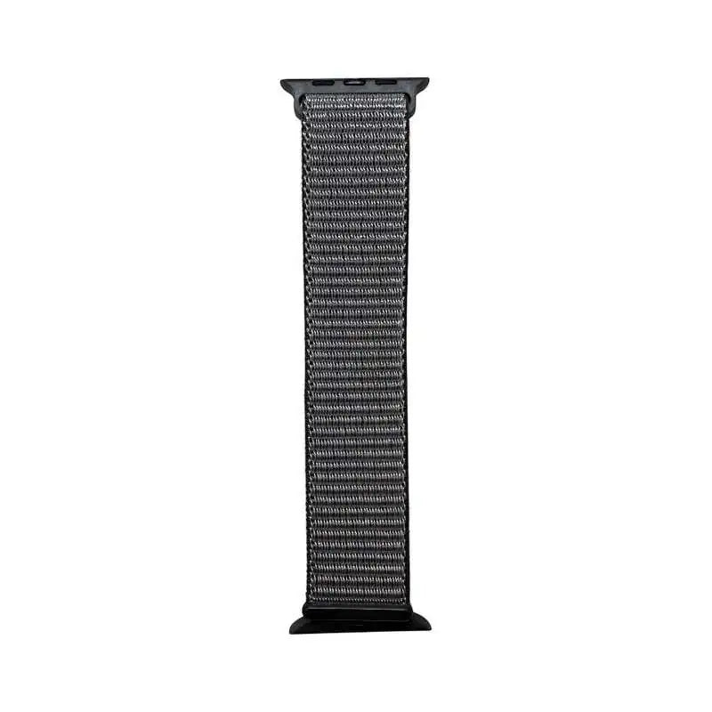 Bright purple Velcro Nylon Band for Apple Watch by Anhem, featuring the stylish Velcro Sport Loop design.  Velcro Hook Strap  anhem.myshopify.com  Dark Olive / 44/45/46/499MM (Large Watch)