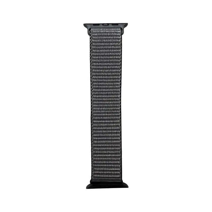 Bright purple Velcro Nylon Band for Apple Watch by Anhem, featuring the stylish Velcro Sport Loop design.  Velcro Hook Strap  anhem.myshopify.com  Dark Olive / 44/45/46/499MM (Large Watch)