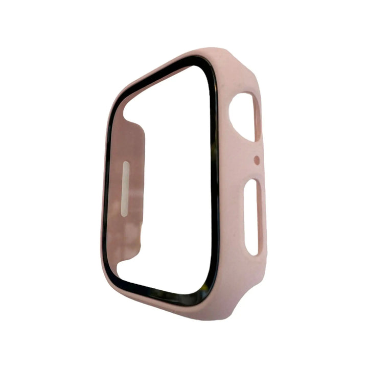 Back view of the Anhem Matte Protective Screen Case Cover for Apple Watch with a clear visibility of its protective design structure.  Satin Guard Case Cover  anhem.myshopify.com