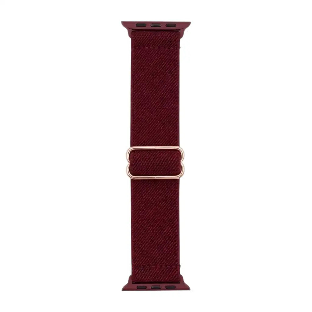 Flex Nylon Strap  anhem.myshopify.com  Burgundy / Rose Gold Buckle / 38/40/41/42MM (Small Watch)