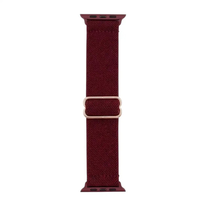 Flex Nylon Strap  anhem.myshopify.com  Burgundy / Rose Gold Buckle / 38/40/41/42MM (Small Watch)