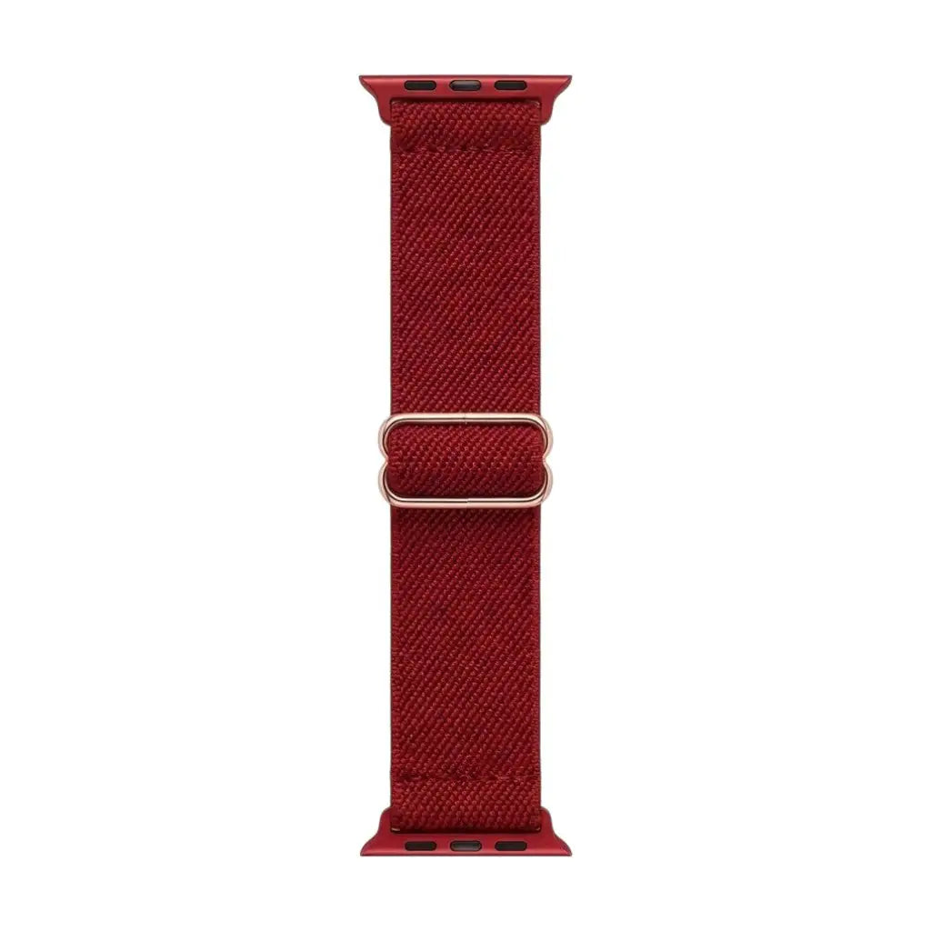 Flex Nylon Strap  anhem.myshopify.com  Red / Rose Gold Buckle / 38/40/41/42MM (Small Watch)