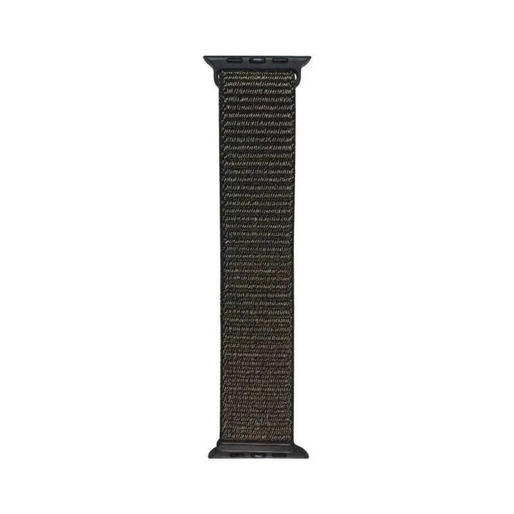 Deep navy Velcro Nylon Band for Apple Watch from Anhem, designed for comfort and style as part of the Velcro Sport Loop.  Velcro Hook Strap  anhem.myshopify.com  Forest Green / 44/45/46/499MM (Large Watch)