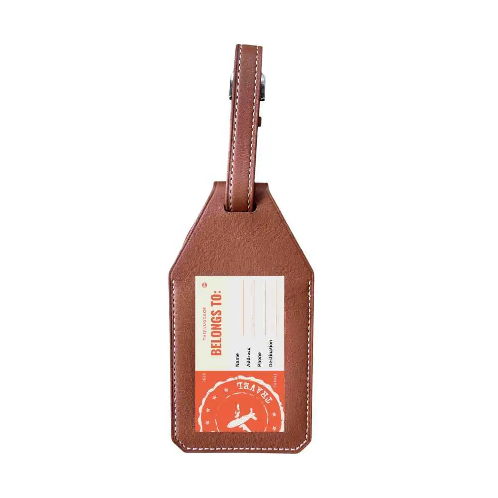 Anhem AirTag Luggage Tag & Holder showcasing the inside with a clear contact card slot, perfect for personal identification while traveling.  Luggage Tag & Holder for Tracker  anhem.myshopify.com