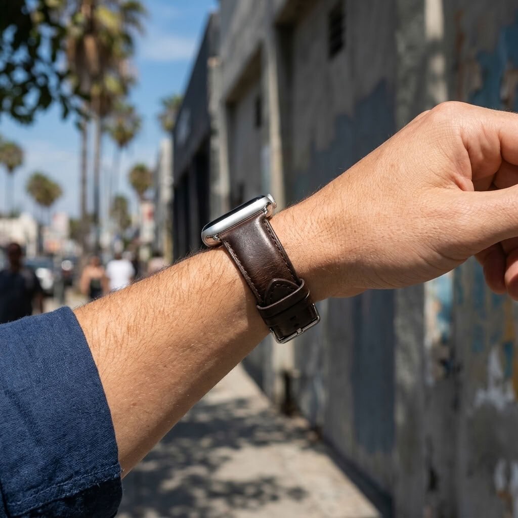 Modern Leather Strap - Apple Watch Band - Anhem