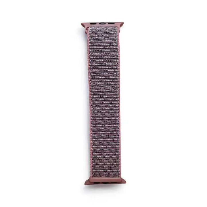 Classic rainbow Velcro Nylon Band for Apple Watch from Anhem, a vibrant Velcro Sport Loop that adds joy to any outfit.  Velcro Hook Strap  anhem.myshopify.com  Pink Sand / 44/45/46/499MM (Large Watch)