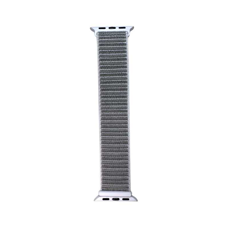 Light purple Velcro Nylon Band for Apple Watch from Anhem, showcasing elegance with the Velcro Sport Loop structure.