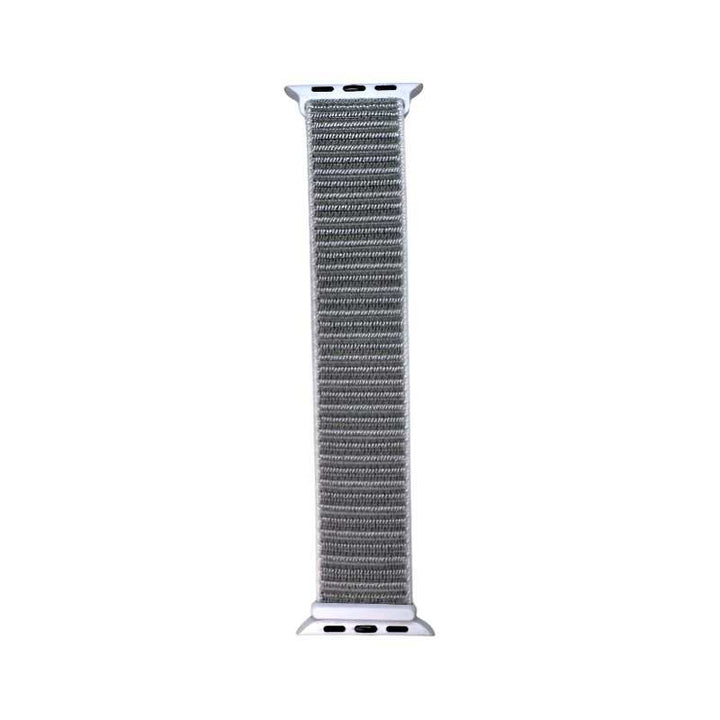 Light purple Velcro Nylon Band for Apple Watch from Anhem, showcasing elegance with the Velcro Sport Loop structure.