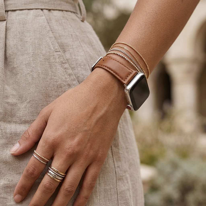Slim Leather Strap - Apple Watch Band - Anhem