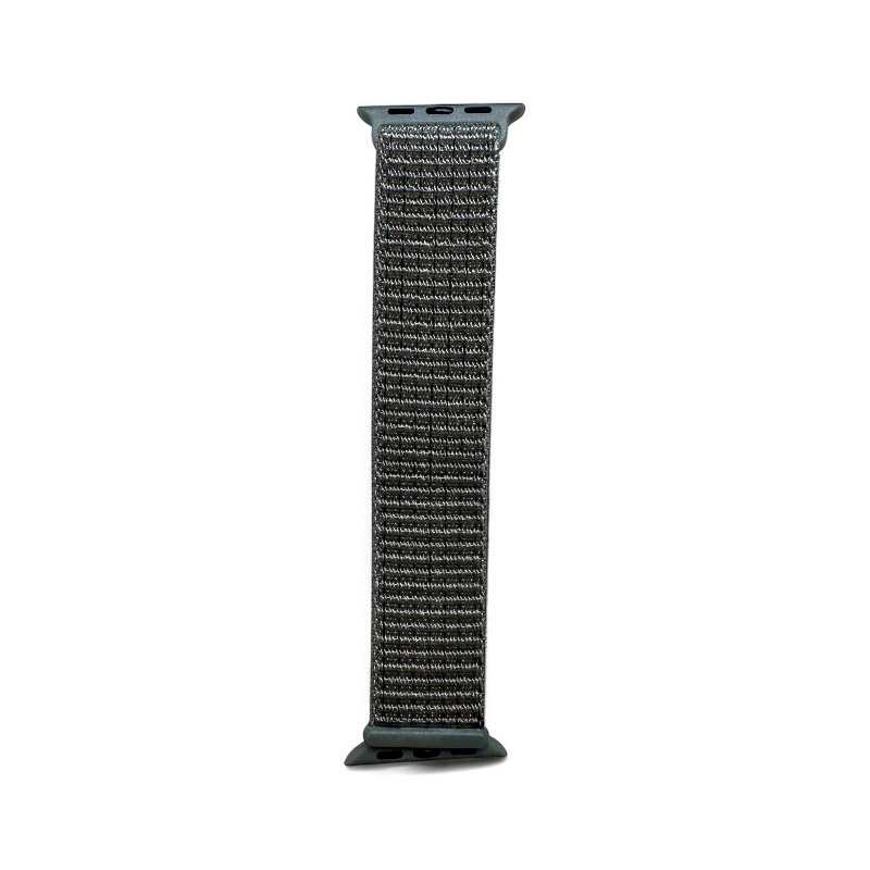 Dark gray Velcro Nylon Band for Apple Watch from Anhem, offering a breathable design as part of the Velcro Sport Loop collection.