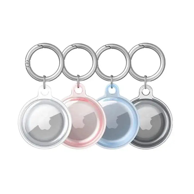 Stylish TPU keychain case holders for Apple AirTag by Anhem in soft colors. An ideal AirTag Keychain Holder for personalization.  Keychain Case Holder For Tag  anhem.myshopify.com