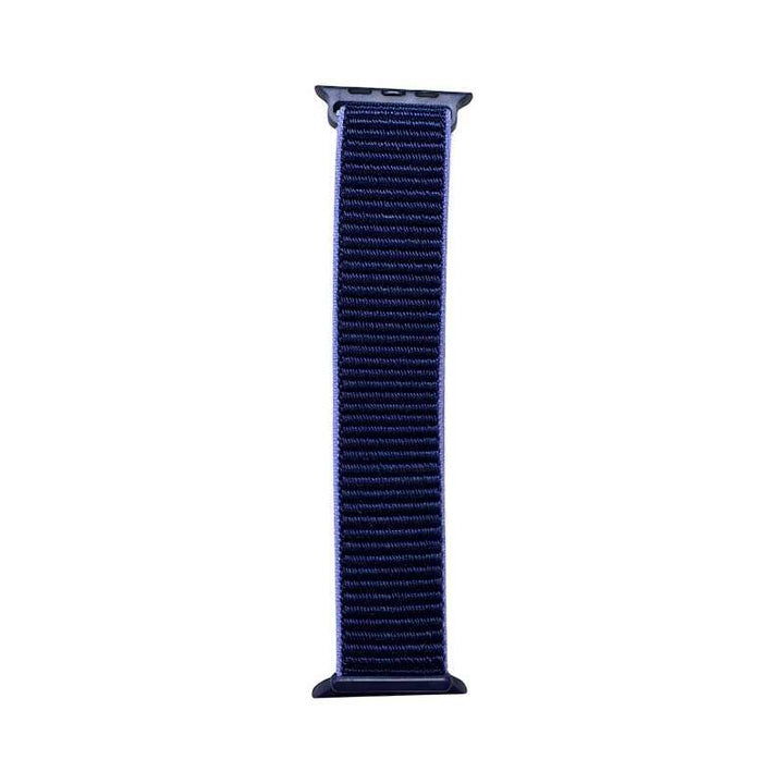 Rich brown Velcro Nylon Band for Apple Watch by Anhem, designed as a Velcro Sport Loop for comfort and active wear.