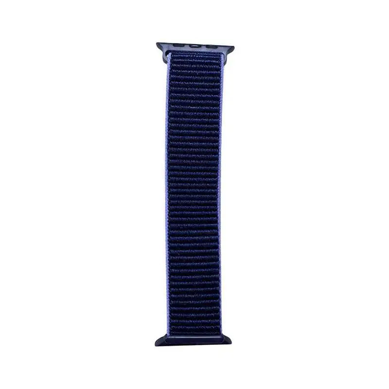Rich brown Velcro Nylon Band for Apple Watch by Anhem, designed as a Velcro Sport Loop for comfort and active wear.  Velcro Hook Strap  anhem.myshopify.com
