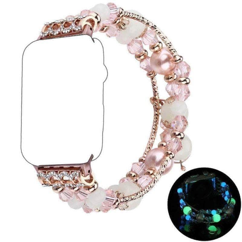 Anhem Apple watch accessories 38mm - 40mm / Pink / Glow-in-the-Dark Beaded Apple Watch Band