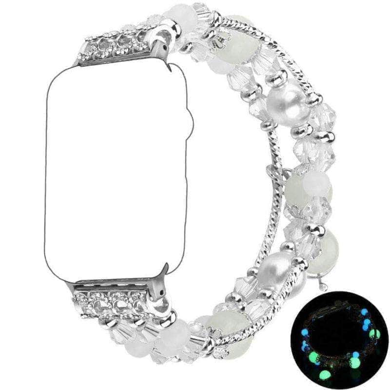 Anhem Apple watch accessories 38mm - 40mm / White / Glow-in-the-Dark Beaded Apple Watch Band