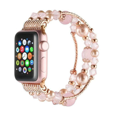 Anhem Apple watch accessories 42mm - 44mm / Pink Beaded Apple Watch Band