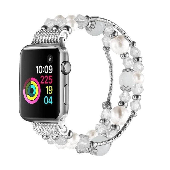 Anhem Apple watch accessories 42mm - 44mm / White Beaded Apple Watch Band