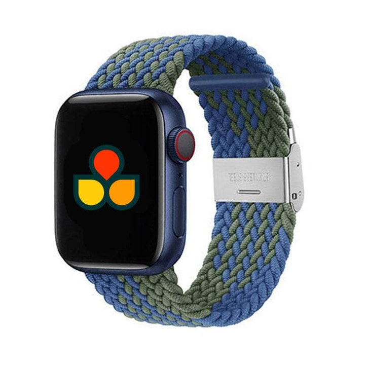 Anhem Bands 41mm / 40mm / 38mm / Blue/Green Braided Buckle Loop Watch Bands