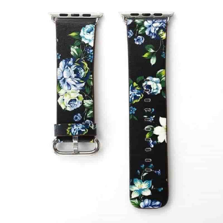Anhem Apple watch accessories 42mm / 44mm / Blue/Black Floral Apple Watch Band
