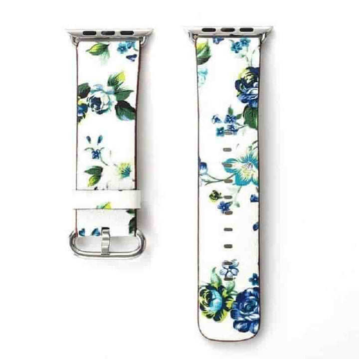 Anhem Apple watch accessories 42mm / 44mm / Blue/White Floral Apple Watch Band