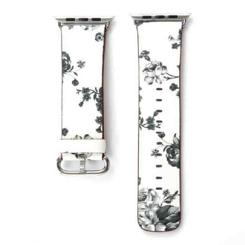 Anhem Apple watch accessories 42mm / 44mm / Gray/White Floral Apple Watch Band