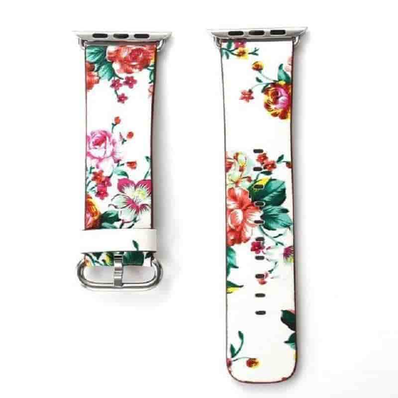 Anhem Apple watch accessories 42mm / 44mm / Red/White Floral Apple Watch Band