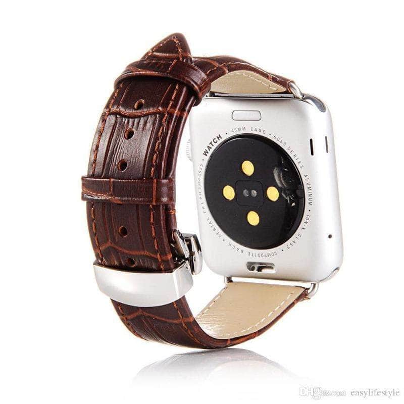 Anhem Apple watch accessories Leather Apple Watch Band Crocodile Embossed