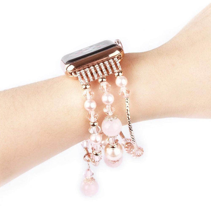 Anhem Apple watch accessories Pink / 38mm OPEN BOX - Agate Bead Apple Watch Bracelet