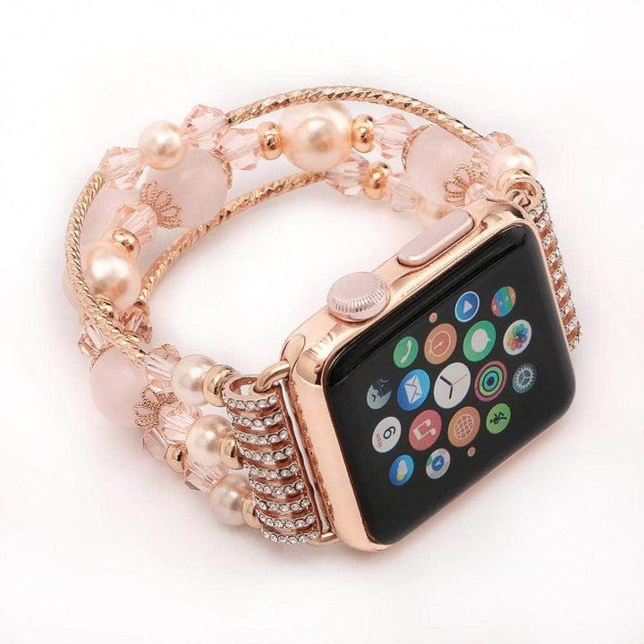 Anhem Apple watch accessories Pink / 42mm OPEN BOX - Agate Bead Apple Watch Bracelet
