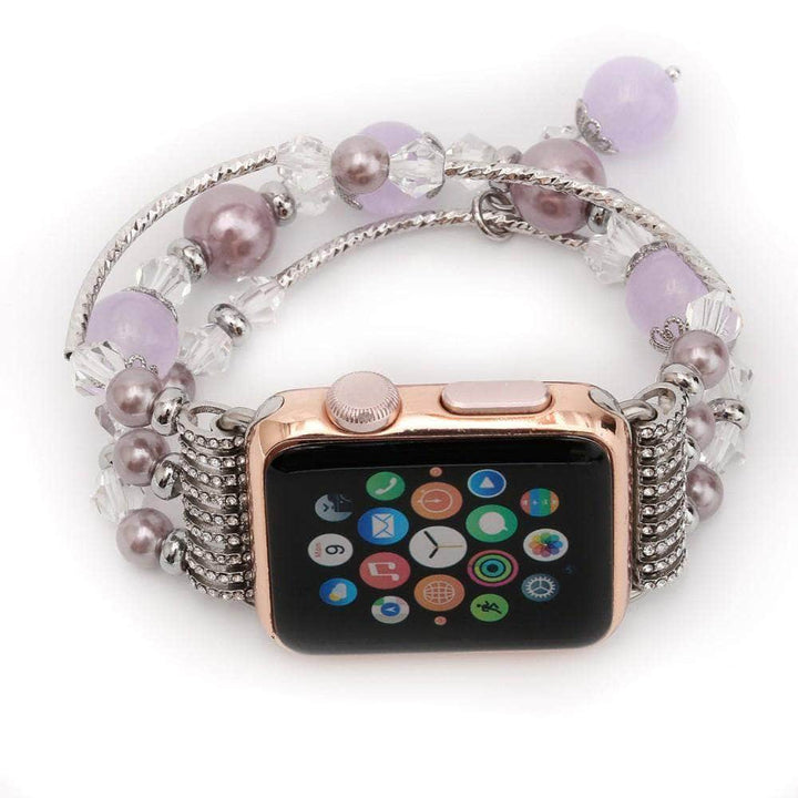 Anhem Apple watch accessories Purple / 42mm OPEN BOX - Agate Bead Apple Watch Bracelet
