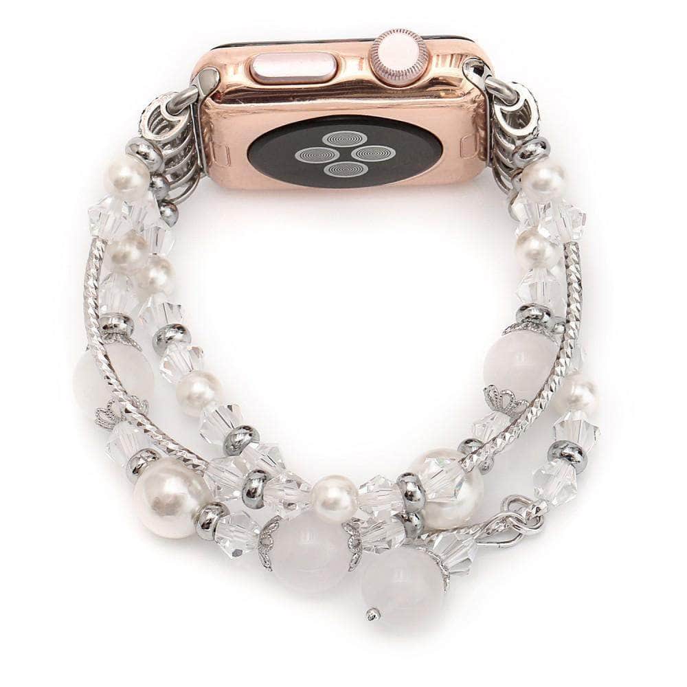 Anhem Apple watch accessories White / 42mm OPEN BOX - Agate Bead Apple Watch Bracelet